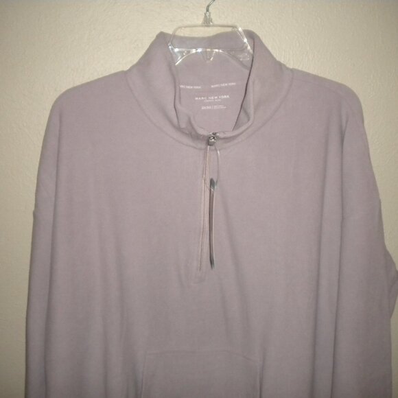 Marc New York Womens Plus Size 2X Ribbed Amethyst Pullover Sweatshirt NWT - Picture 3 of 5